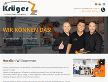 Tablet Screenshot of krueger-industrieelektronik.de